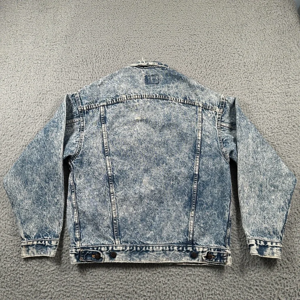 Vtg Levi's Jacket Mens Medium Acid Wash Denim Trucker‎ 70507 0219  USA  1980's